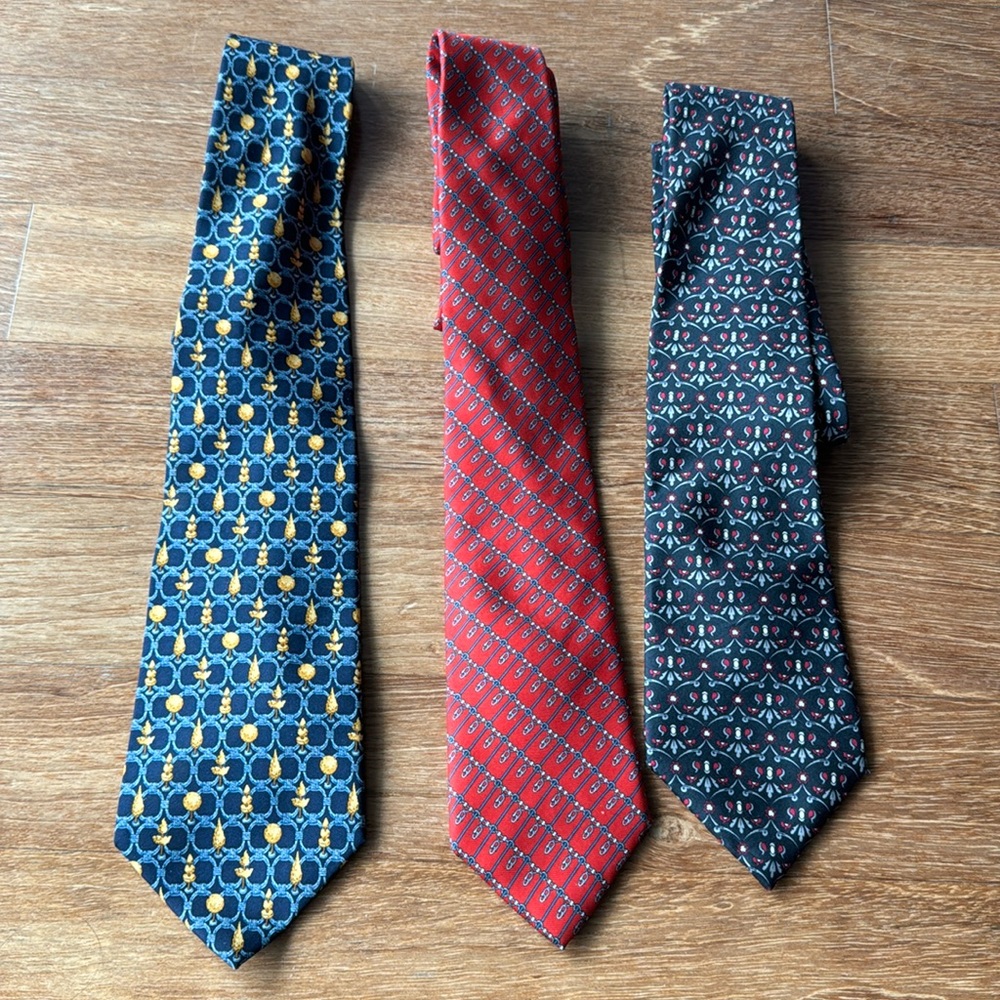 Tie lot (3 ties) , all silk